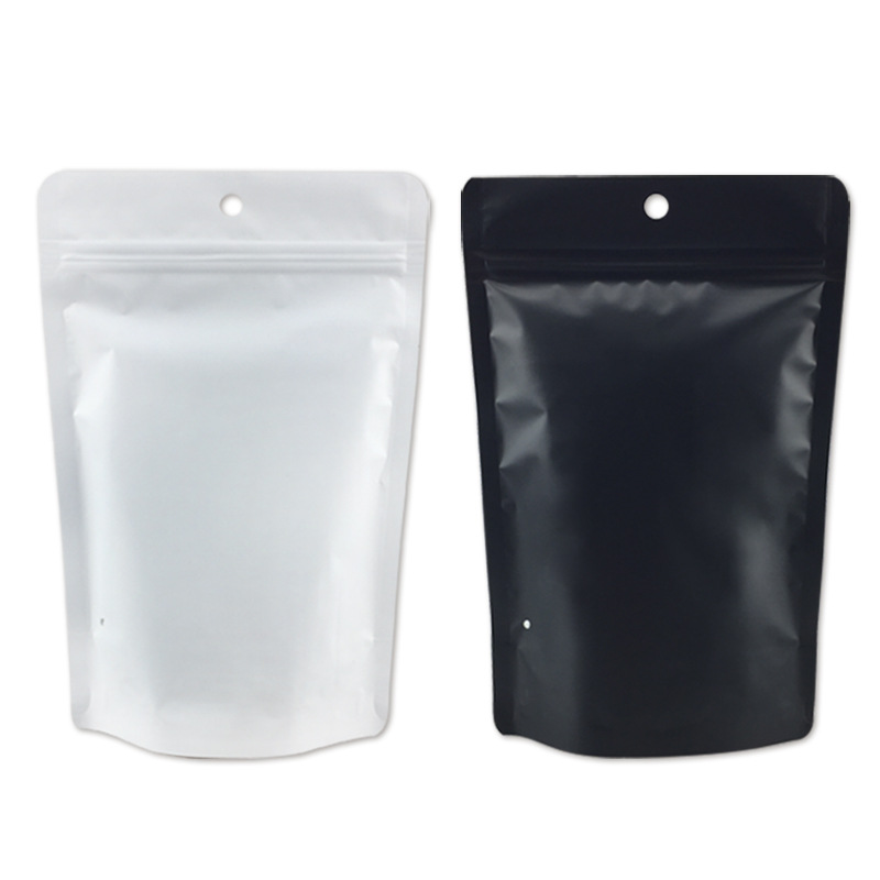 Formulate universal frosted Yin and Yang aluminized blank packaging bag underwear daily necessities clothing swimming trunks self-supporting self-sealing bag