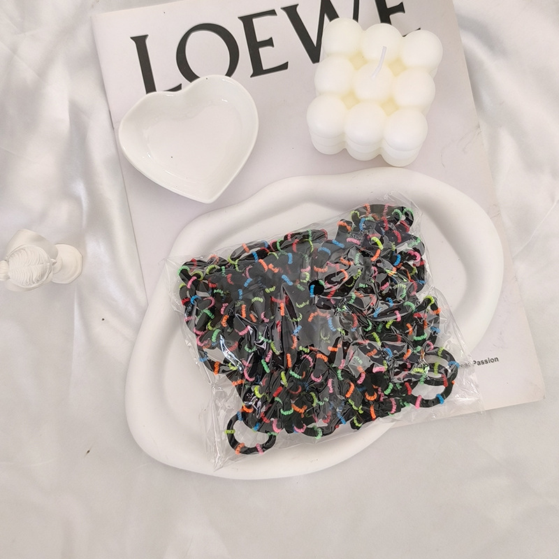 Picture of Single Wholesale Black Headband Hair Tie for Women Korean Style High Elasticity Does Not Hurt Hair Rubber Band High Ponytail Baby Hair Accessories