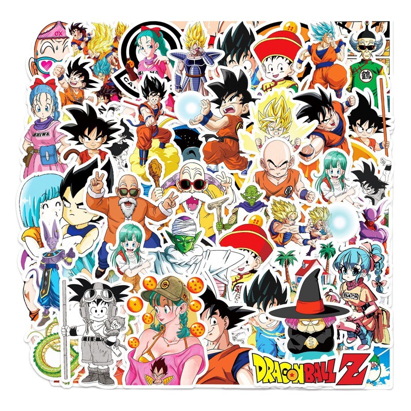 Picture of 50 cartoon cartoon dragon ball day diffuse graffiti laptop luggage car phone shell decorative stickers