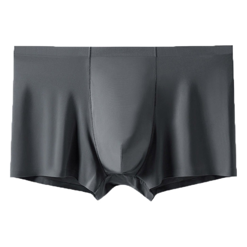 Men's Underwear Men's Boxer Shorts Summer Ice Silk Thin Shorts Head Trendy Traceless Bottom Shorts Youth Breathable Pants