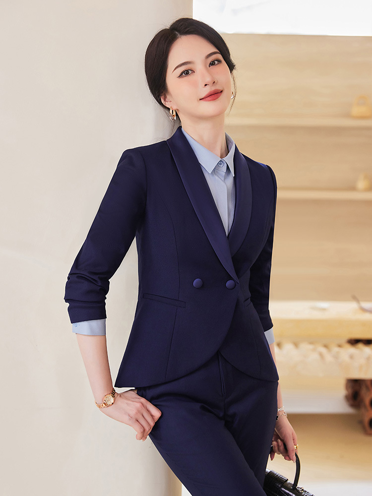 Picture of Temperament Suit Women's Long-sleeved Professional Suit Manager Dress Jewelry Store Work Clothes Teacher Interview Suit Two-piece Suit