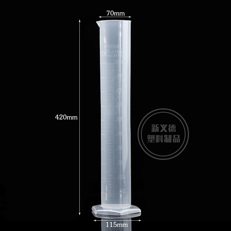 Picture of SOURCE manufacturer plastic measuring cylinder thickened PP scale measuring cylinder measuring cup white line measuring cylinder acid and alkali resistant scale clear