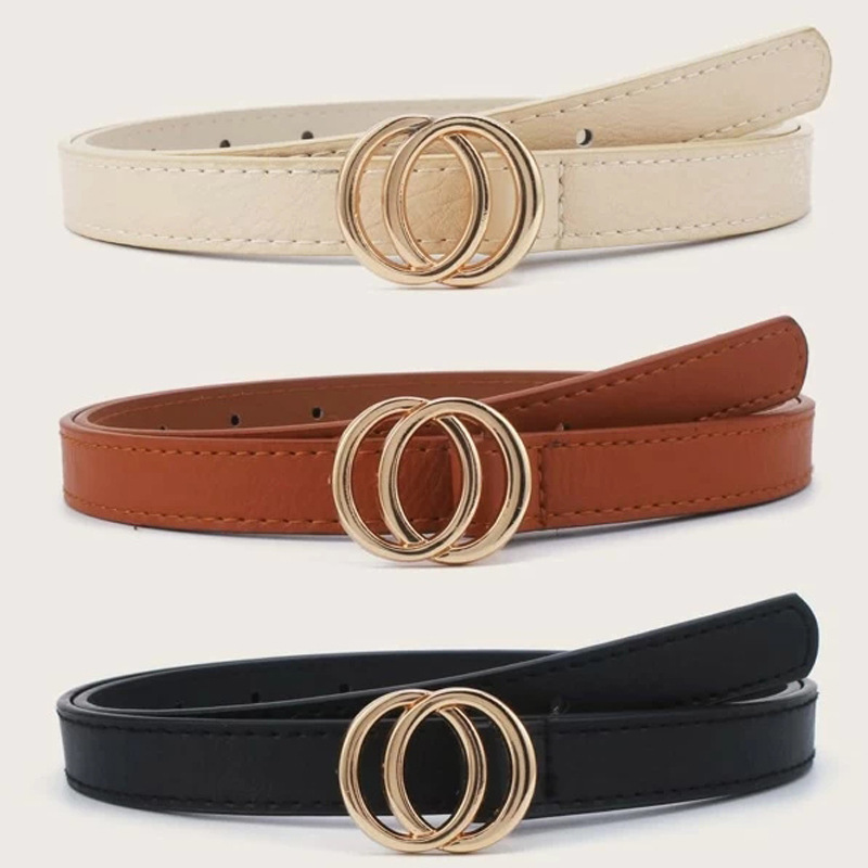 Women's Belt, Fashionable and Versatile Ins Style Decorative Jeans, Simple Korean Style Pu Belt with Dress Waist