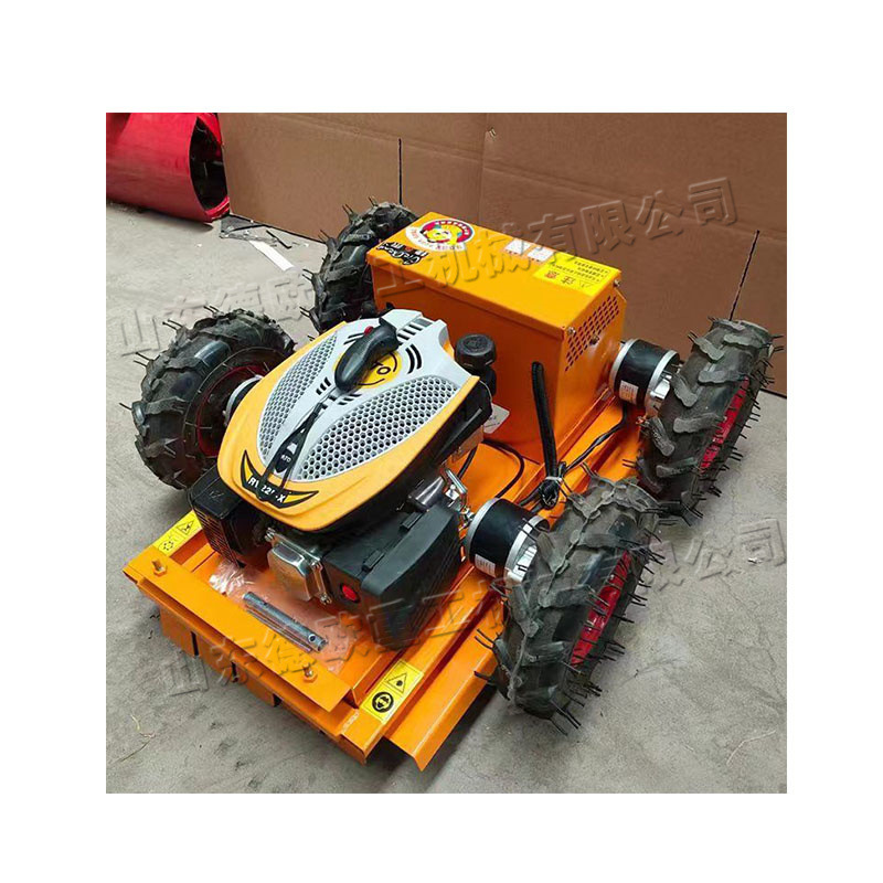 Garden wasteland weed weeding machine crawler remote control lawn mower agricultural and forestry wasteland weeding climbing all-in-one machine