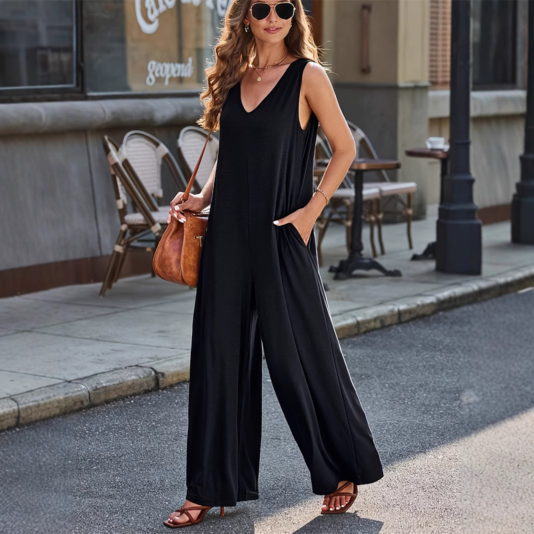 Amazon Independent Station temu2025 Summer Fresh Casual Women's Pocket Pants Thin Women's Pants