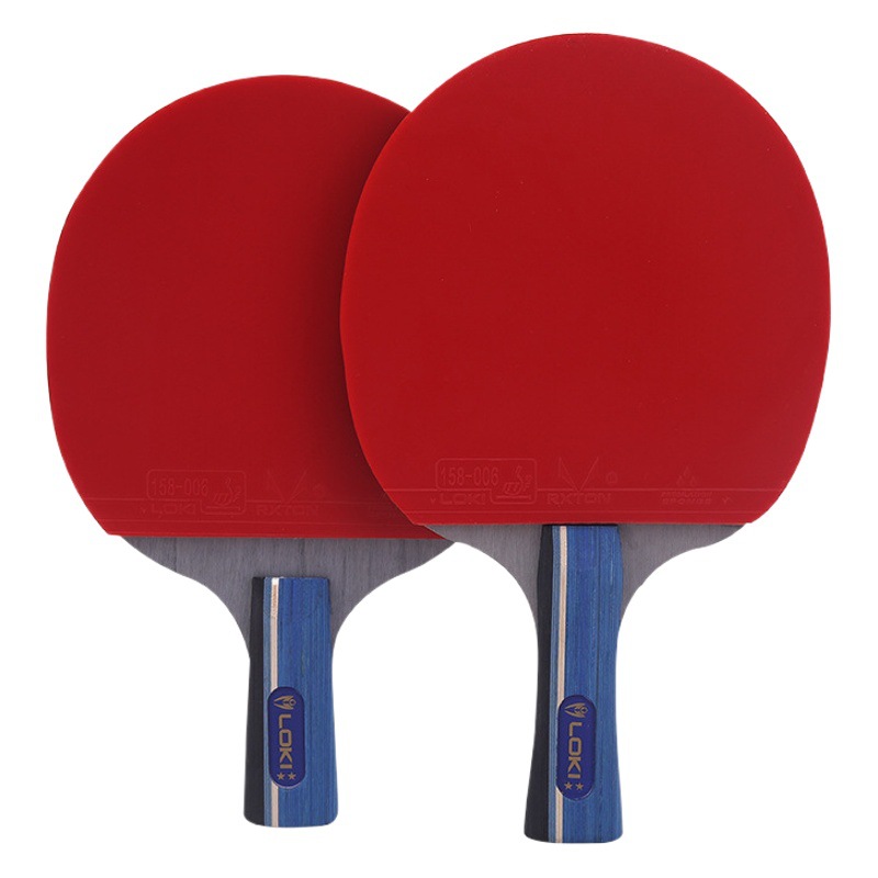 LOKI X2 table tennis racket single racket for beginners primary school children training finished racket genuine horizontal racket straight racket