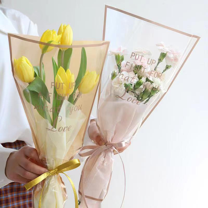 Transparent Waterproof Phnom Penh Jane Frame Flower Packaging Bag Single Bag Multi Bag Flower Bags Handmade DIY Packaging Material Products