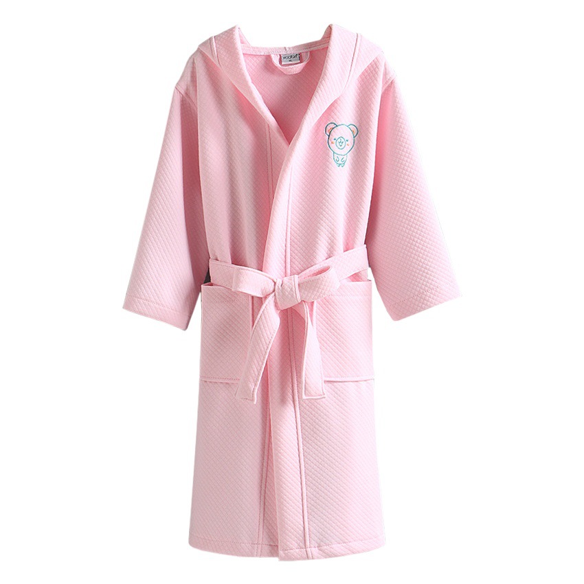 Category a All-Season Universal Children's Cartoon Cotton Air Layer Bathrobe, Bathrobe, Loungewear, Pajamas, Sleepwear, Can Be Worn Outside