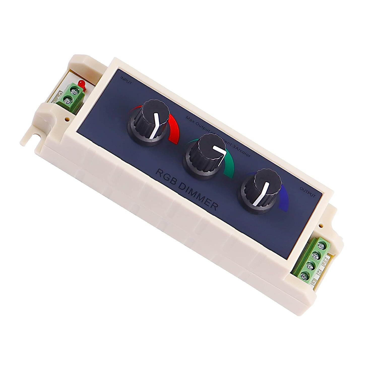 Picture of Dimmer RGB knob dimming LED brightness adjustment red, green and blue single three-way controller 12-24V