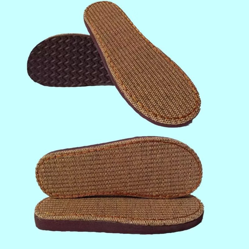 Ruziniu slipper sole summer sole single-layer linen slope sole homemade diy hand-woven non-slip sole