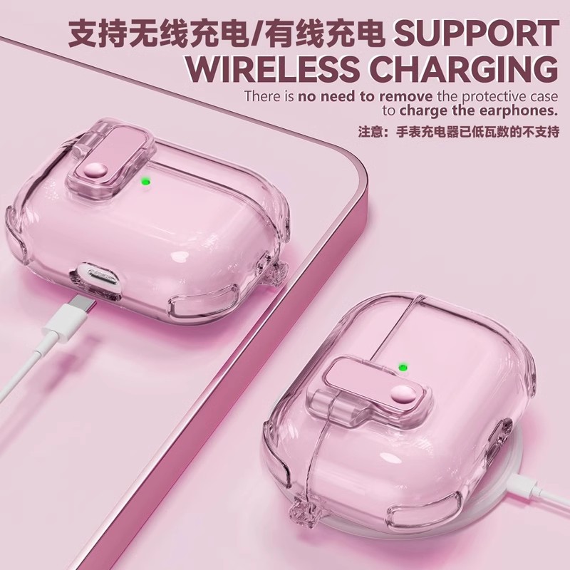 Picture of Suitable for Airpodspro2 Headphone Cover Apple Pro Second Generation Bluetooth Transparent Protective Case Airpods4 Protective Cover