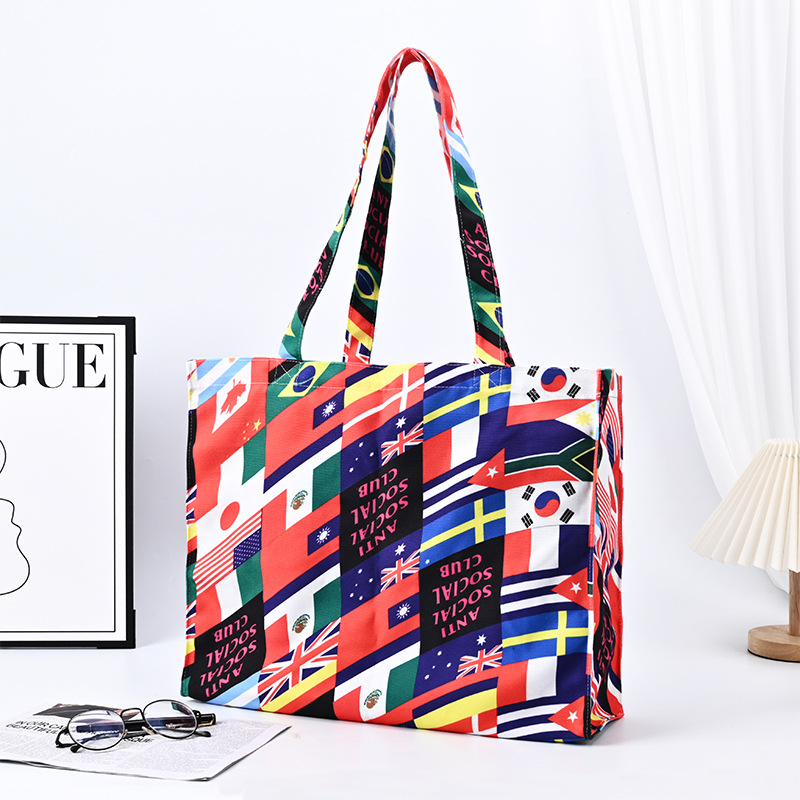 Cross-Border Camouflage Canvas Bag, Customized Personalized Storage Bag, Women's Luxury Handbag, Customizable with Printed Patterns