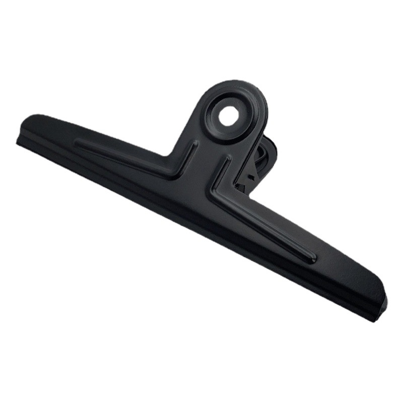Stainless Steel Large Clip 30cm Extra Large Clip Flat Clip Drawing Board Clip Black Strong Giant Ticket Clip Large Iron Clip