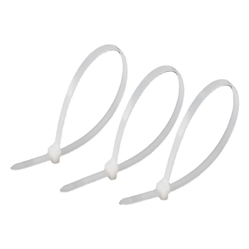 Factory wholesale black and white nylon cable tie self-locking tie strap cable tie plastic tie industrial tie strap