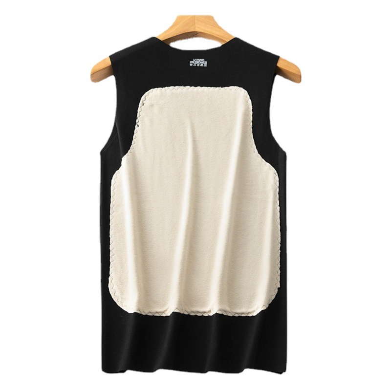 Picture of New Couple Patch Vest Thermal Intimates Women's Autumn and Winter Belly Protection Tops Men's Bottoming Silk Thickeneded Vest