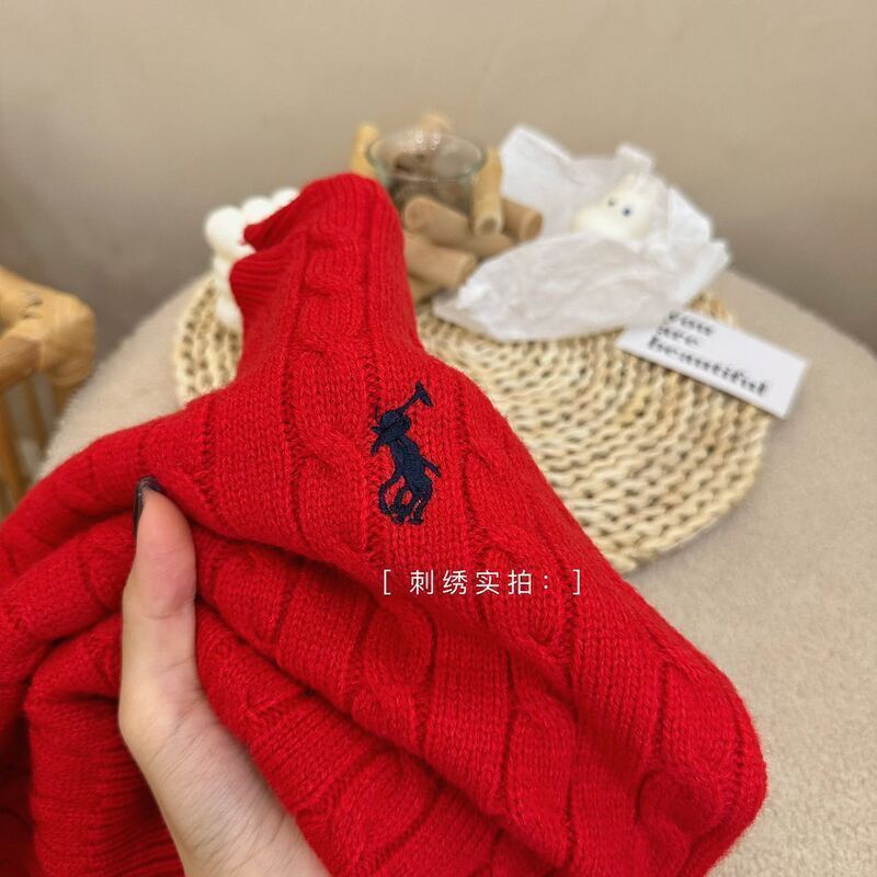 Picture of [in stock] Boys' and Girls' Red Sweater Thick Korean Style New Year's Service for Children's Baby in Autumn and Winter