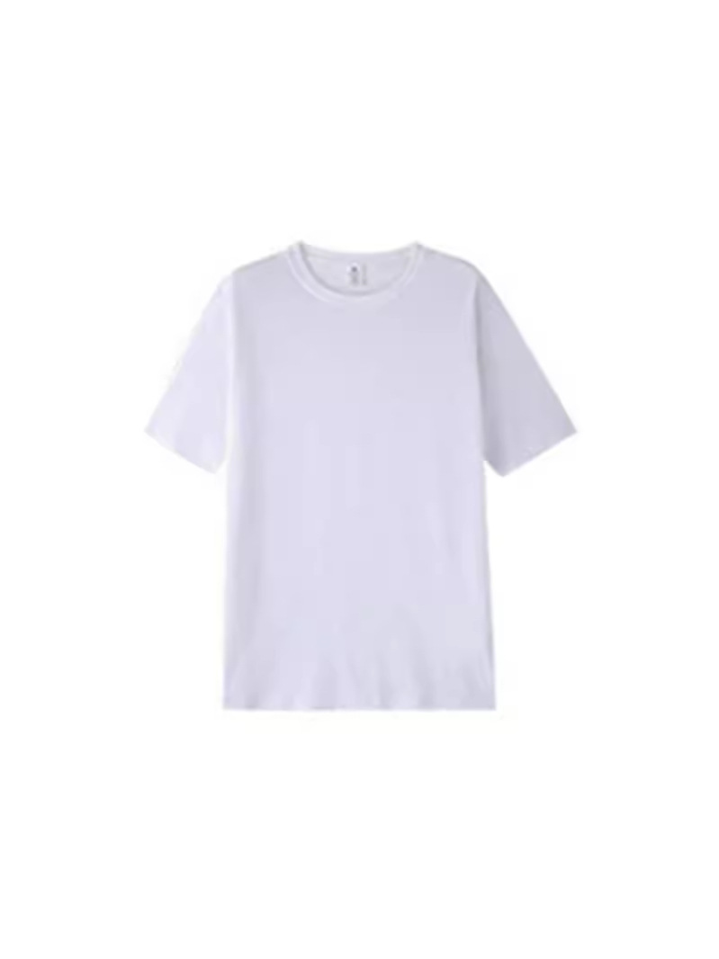 Picture of Cross-border foreign trade for a generation of hair after the collar combed compact siro spinning short sleeve shoulder t-shirt factory outlet