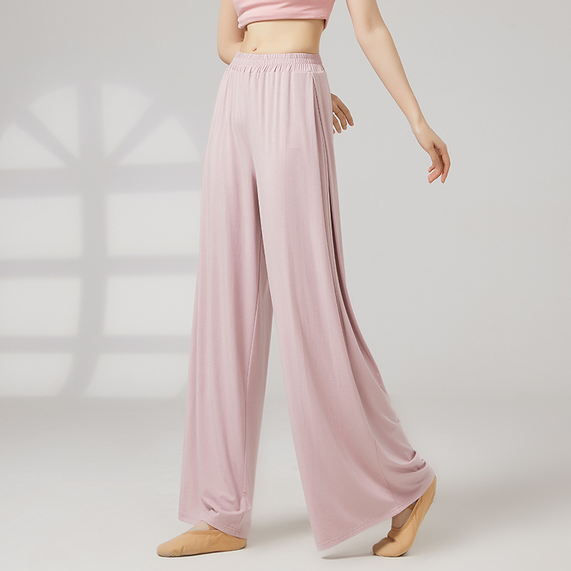 Picture of Modern Dance Elegant Loose Wide-Leg Pants Chinese Classical Dance Body Professional Training Women's Dance Practice Pants