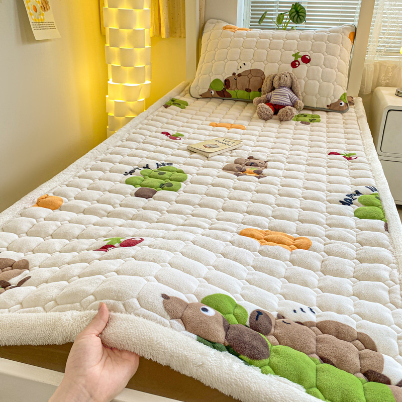 Picture of New thick milk velvet mattress student dormitory single mattress cotton bed mattress tatami warm cushion wholesale