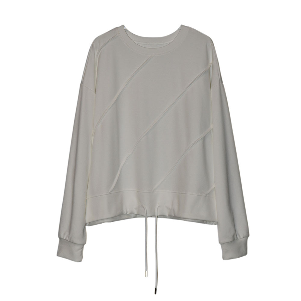Picture of 241008 High-End Round Neck Pullover Sweatshirt 2025 Autum New Design Niche Simple Versatile Top Trendy