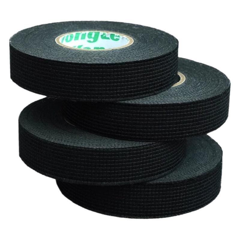 Car flannel tape black flannel wiring harness tape polyester tape 51618 audio noise reduction wrapping tape