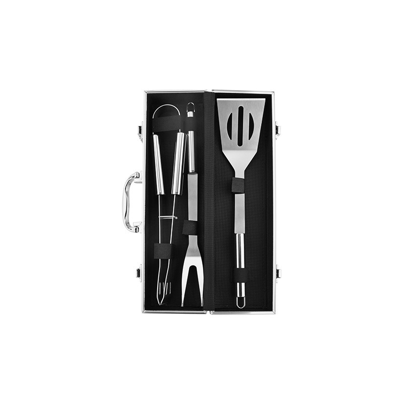 Picture of Amazon barbecue combination suit aluminum box Stainless Steel Grill suit bbq barbecue tool Grill combination