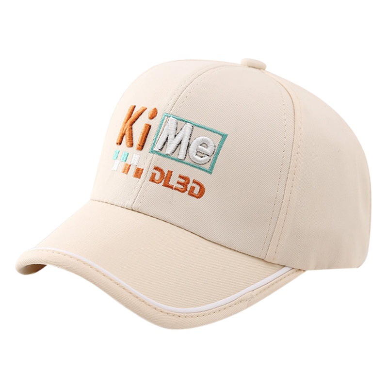 Korean style embroidered letters Spring and Autumn New girls' cute super cute peaked cap trendy baby boys' sun protection baseball cap