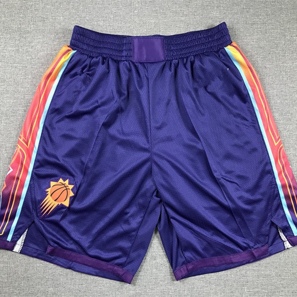 2024 Sun Retro Sports Training Basketball Shorts City Edition Purple Black Running Quick Drying Fitness