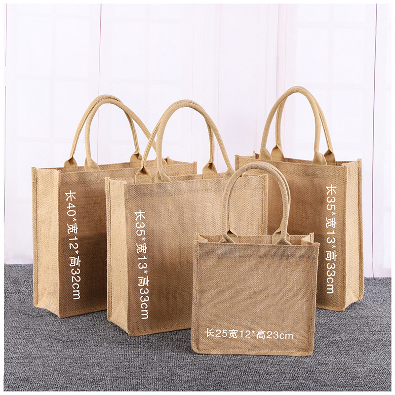 Hot Selling Small Cloth Bag, Simple Handbag, Female Student Canvas Retro Jute Bag, Customizable Retro Style