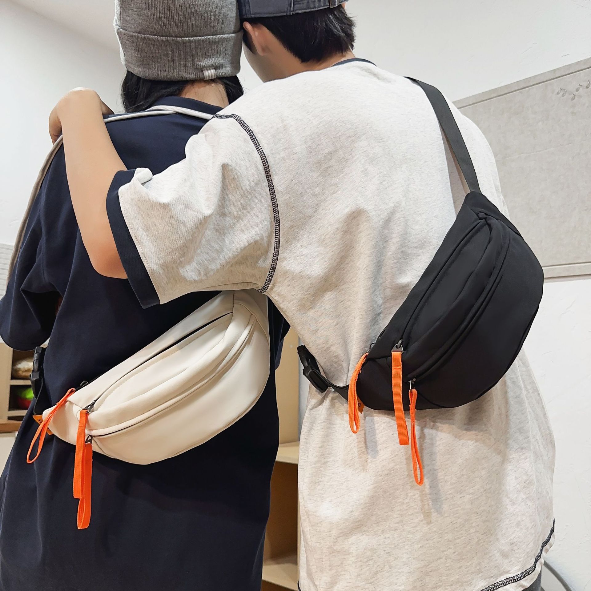 Picture of Chest Bag Men's Small Bag Waterproof Japanese Style Casual Crossbody Bag Sports Shoulder Bag Men's Waist Bag Women's Shoulder Bag Can Be Printed with Logo