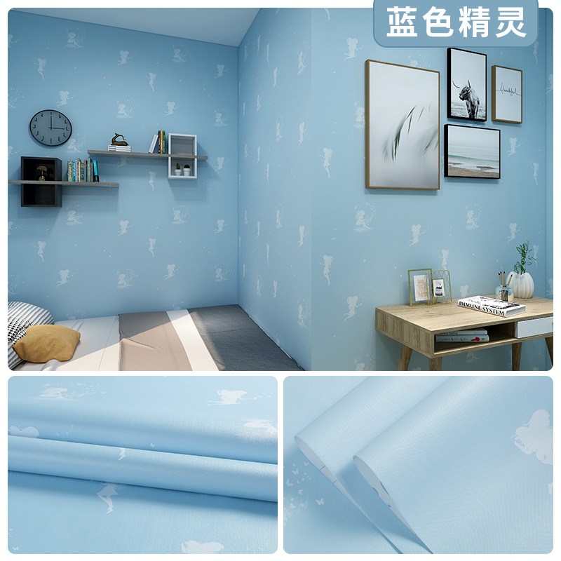 Picture of Wallpaper Self-adhesive Waterproof Moisture-proof Bedroom Background Wall Wallpaper Living Room Bedroom Dormitory Children's Room Cartoon Decorative Wall Stickers