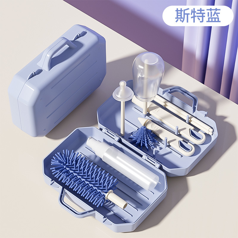 Picture of Bottle drying rack draining bottle rack Nipple Bottle Brush suit storage box portable bottle drying rack suit