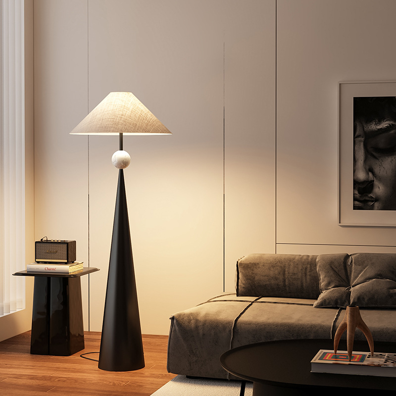Cross-Border Floor Lamp Wabi-Sabi Style Retro Floor Lamp B&B Hotel Living Room Bedroom Light Luxury Japanese Decorative Lamp