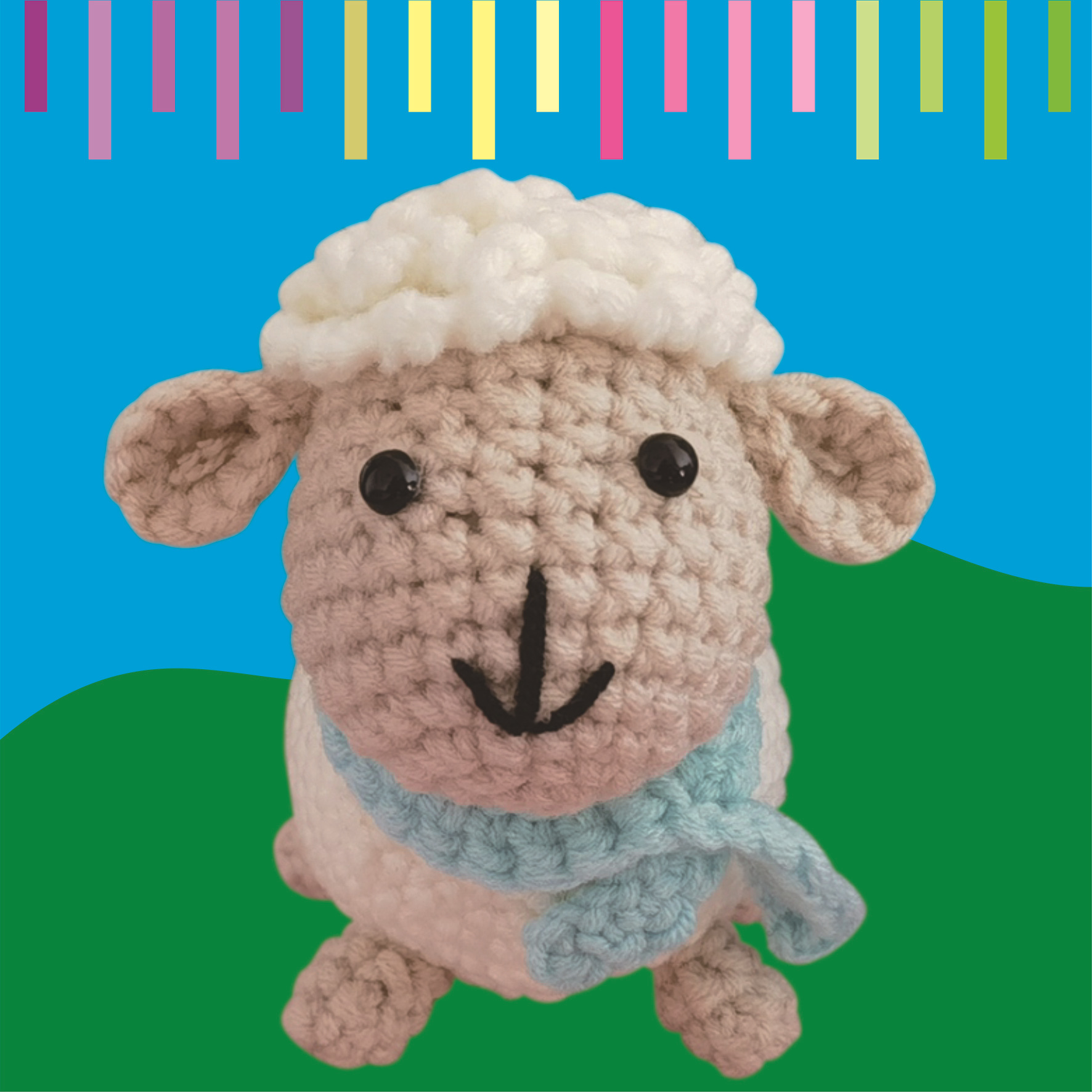 Picture of Video tutorial adult and children learn crochet suit DIY knitting supplies 3 animal crocheting material package