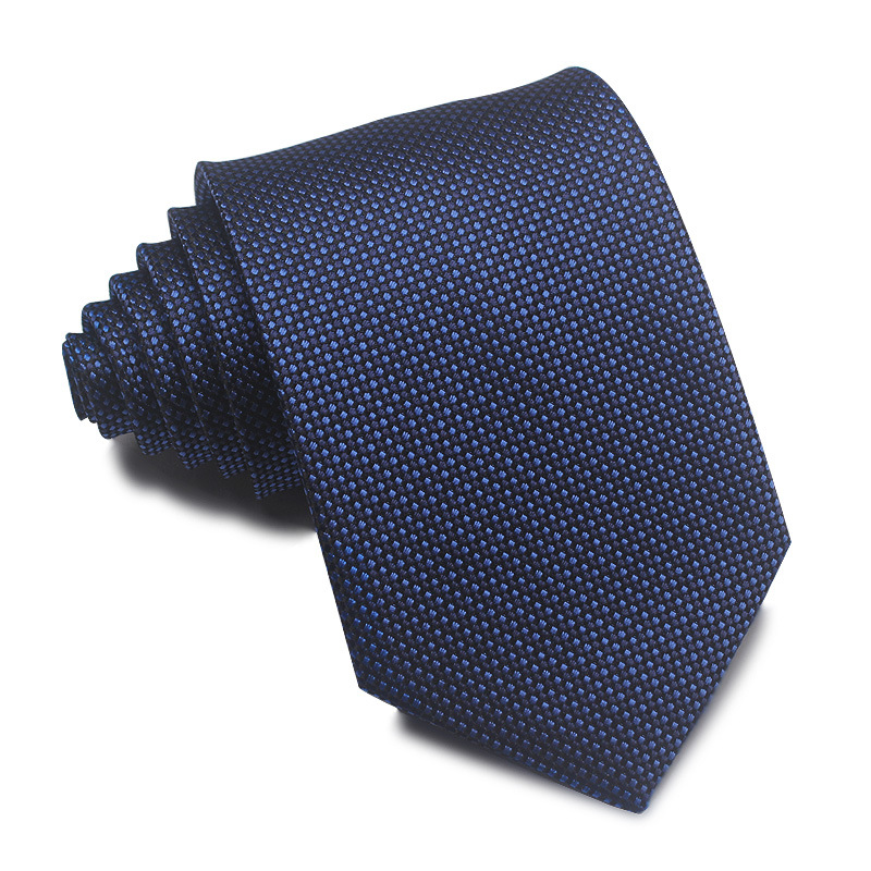 Picture of 25 New 8cm Polyester Jacquard Stripesd Tie 7cm Men's and Women's Business Formal Wear Casual High-End Red Black Blue