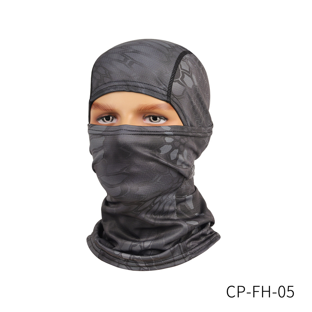 Picture of Cross-Border Quick-Drying Breathable Outdoor Sports Hood Neck Protector Cycling Mask Balaclava Flying Tiger Hat Pullover Hat