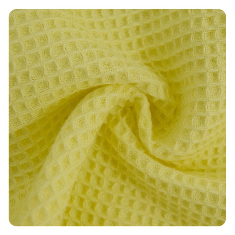 Cotton waffle honeycomb woven lattice cross baby home textile bathrobe pineapple lattice fabric spot wholesale