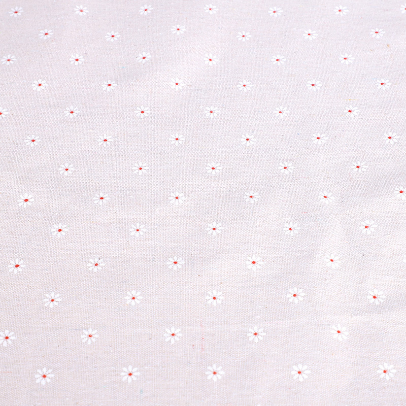 Picture of Wholesale daisy series linen fabric sand cloth background cloth stall tablecloth cotton linen pillow cushion fabric