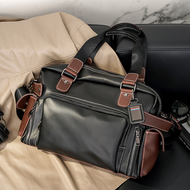 Picture of Spot wholesale high quality handbag light Business Men's portable briefcase leisure travel file computer satchel