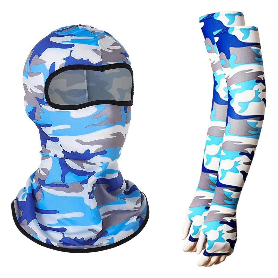Cross-border Amazon Explosions Sports Headgear Riding Masked Sun Protective Sleeve Set Balaclava Hat