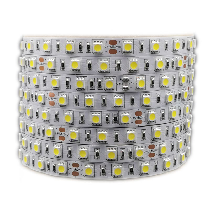 Picture of Soft Light Strip 5050 Low Voltage 24V Soft Light Strip Showcase Decoration Three Chip Waterproof Soft Light Strip 60 Beads/Meter
