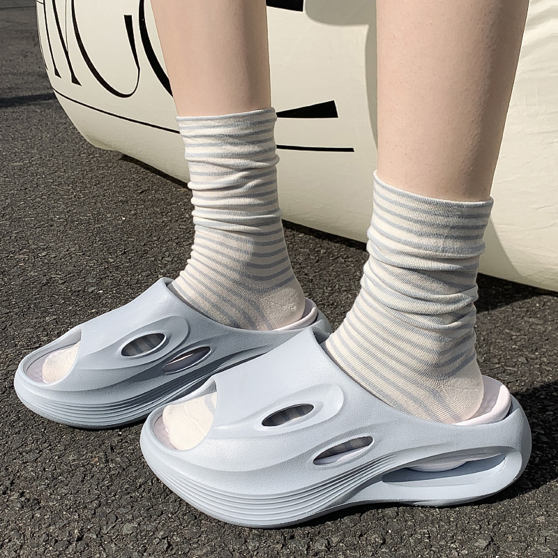 Ant Love Spring and Summer New Products Plaid Casual Non-Slip Couple Style Women's Solid Color Indoor and Outdoor Thick-Soled Sandals and Slippers