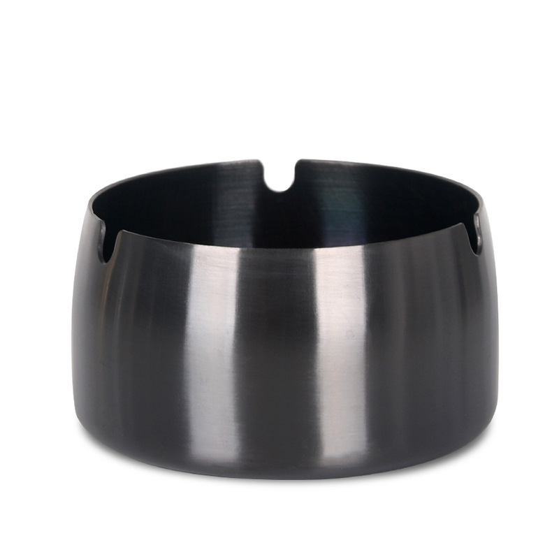 Picture of Wholesale Creative Personality Stainless Steel Ashtray Windproof Anti-fall Household Living Room Hotel Internet Cafe Restaurant Large Ashtray