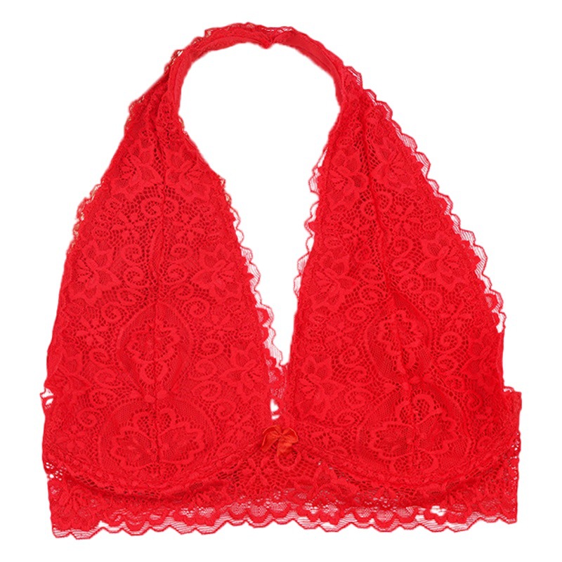Cross-border lace bra no steel ring bra sexy fashion bra gathered underwear bre upper collection accessory breast