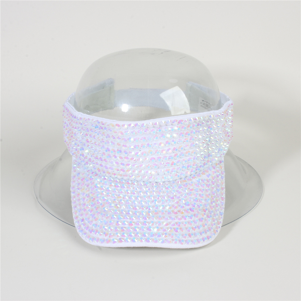 Picture of Cross-border Foreign Trade Summer Women's Point Drill Anti-purple Roof Outside Line Face-shading Sunscreen Solid Color Diamond Sunlight Empty Hat