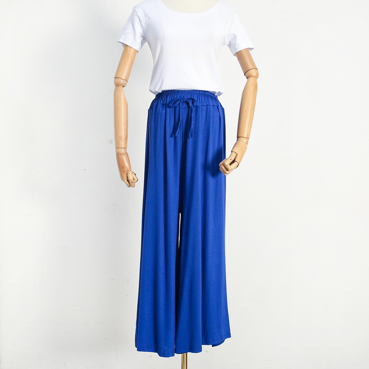 Picture of Japanese Wholesale Large Size Swing Pants Casual Pants for Women Japanese and Korean Spring and Summer Modal Loose High Waist Drawstring Wide Leg Pants