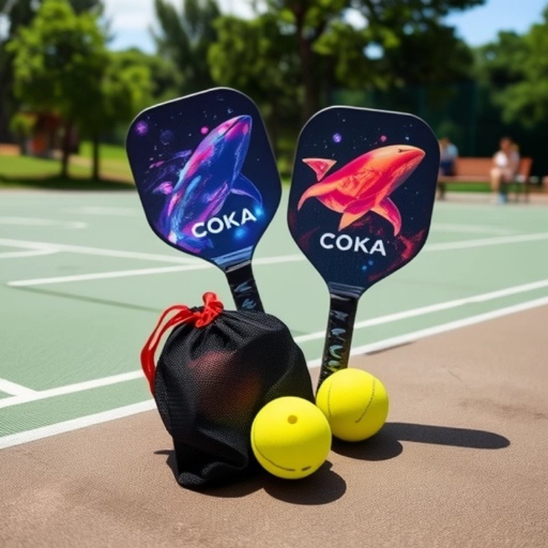 Wooden Peak Rack Beach Rack suit Ball Plate Rack Cross Border Pickleball Paddle
