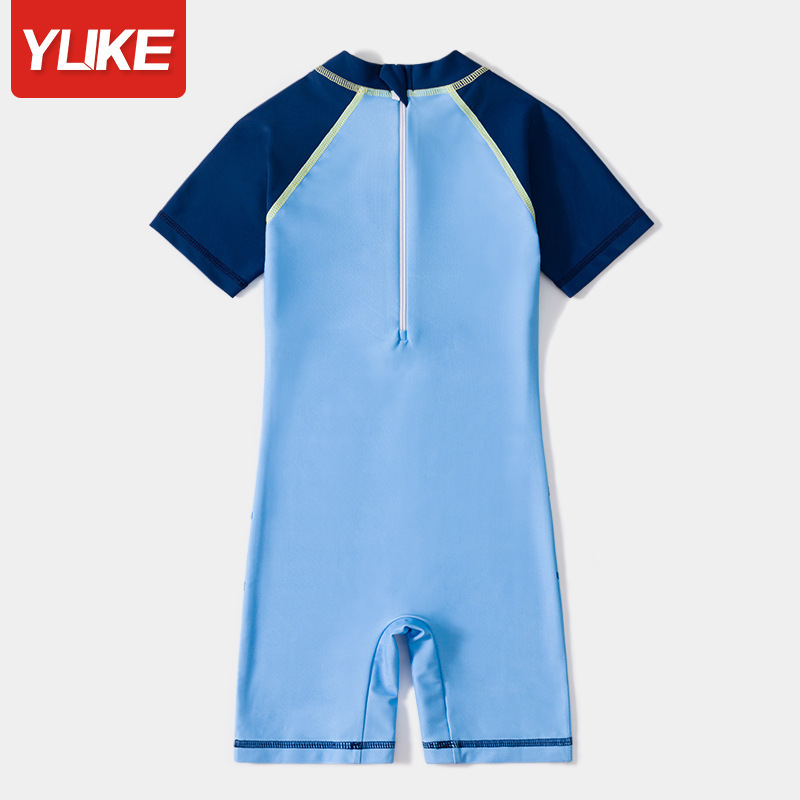 Picture of Children's Swimwear Boys' one-piece Swimwear New Sunscreen Training Swimwear Big Boys Swimming Equipment Wholesale