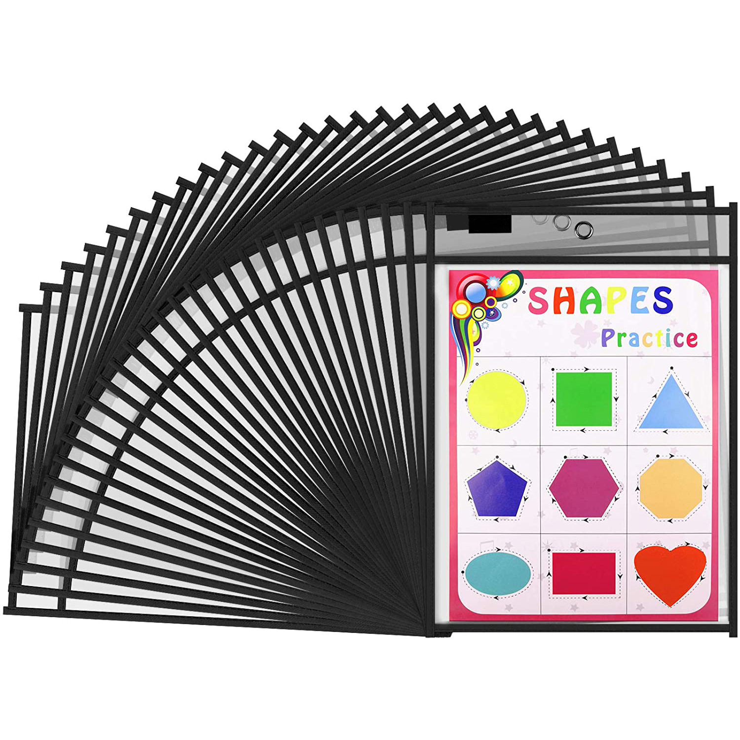 Amazon's 2025 New Children's Pvcpet Painting Bag Reusable Erase Optional All Black Transparent Dry Erase Bag