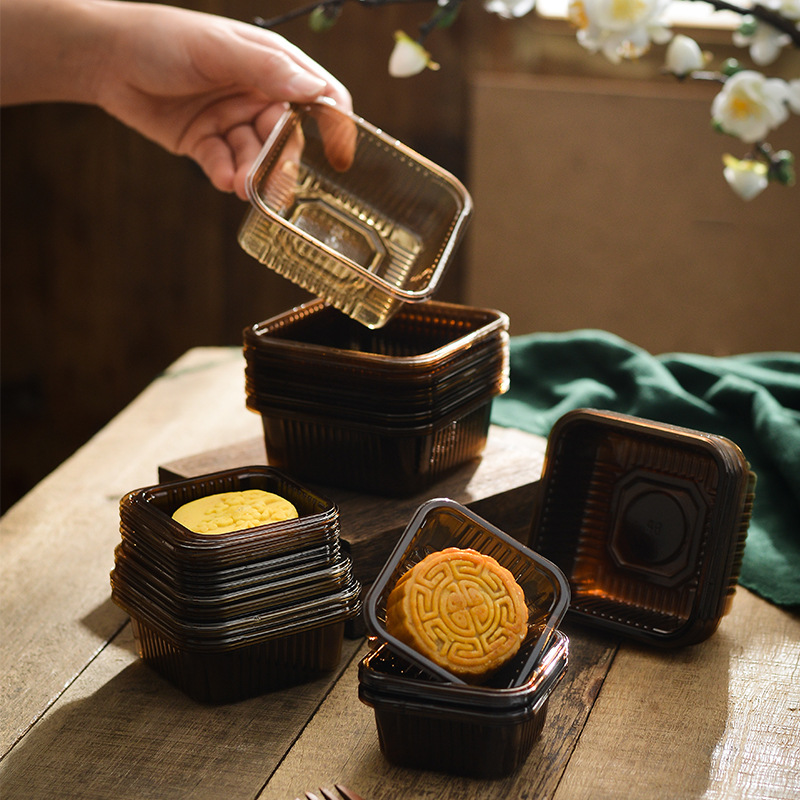Mid-Autumn Moon Cake Plastic Base 50/75/80/100/125g PET Tea Baking Food Grade Blister Inner Base
